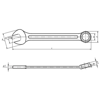 Ключ гаечный комбинированный,30х30 КЗСМИ